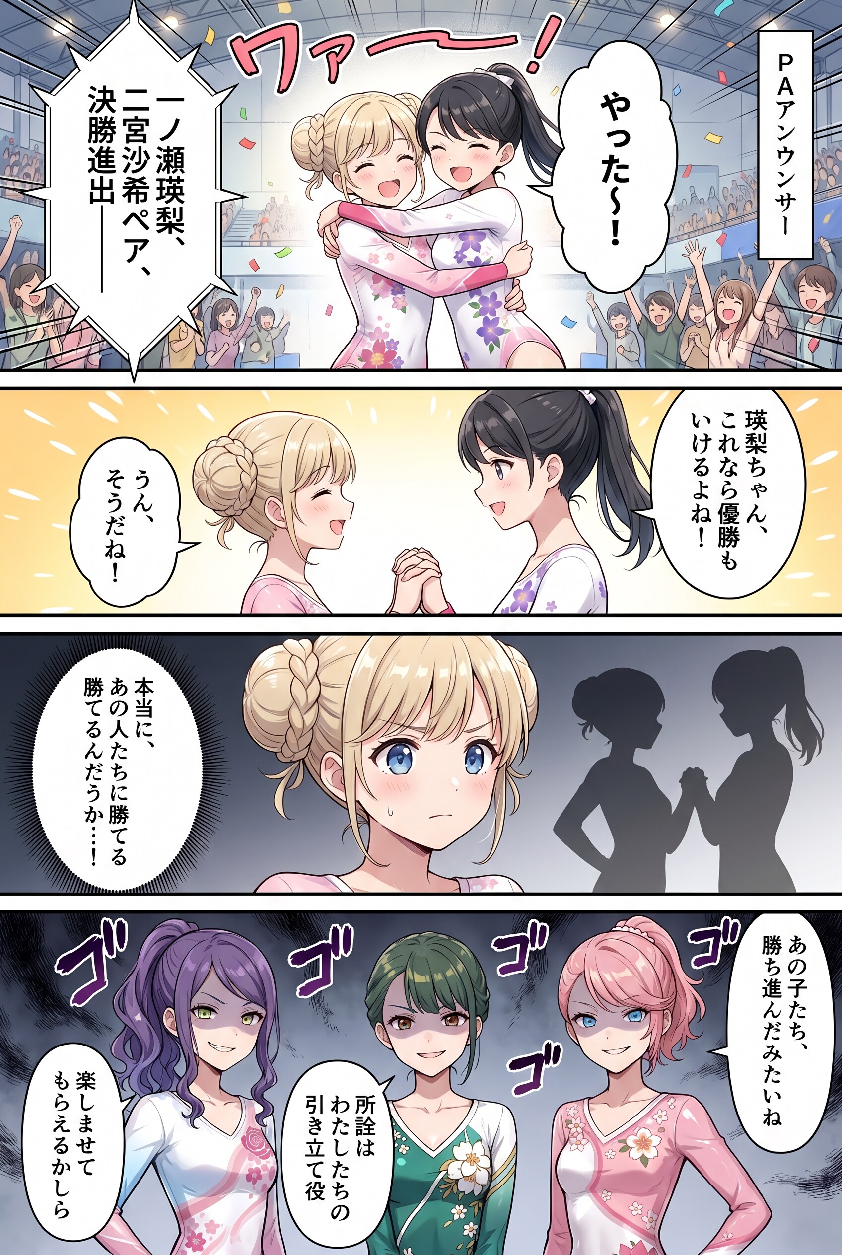 瑛梨ちゃん、沙希ちゃん、決勝進出です♪🥰✨