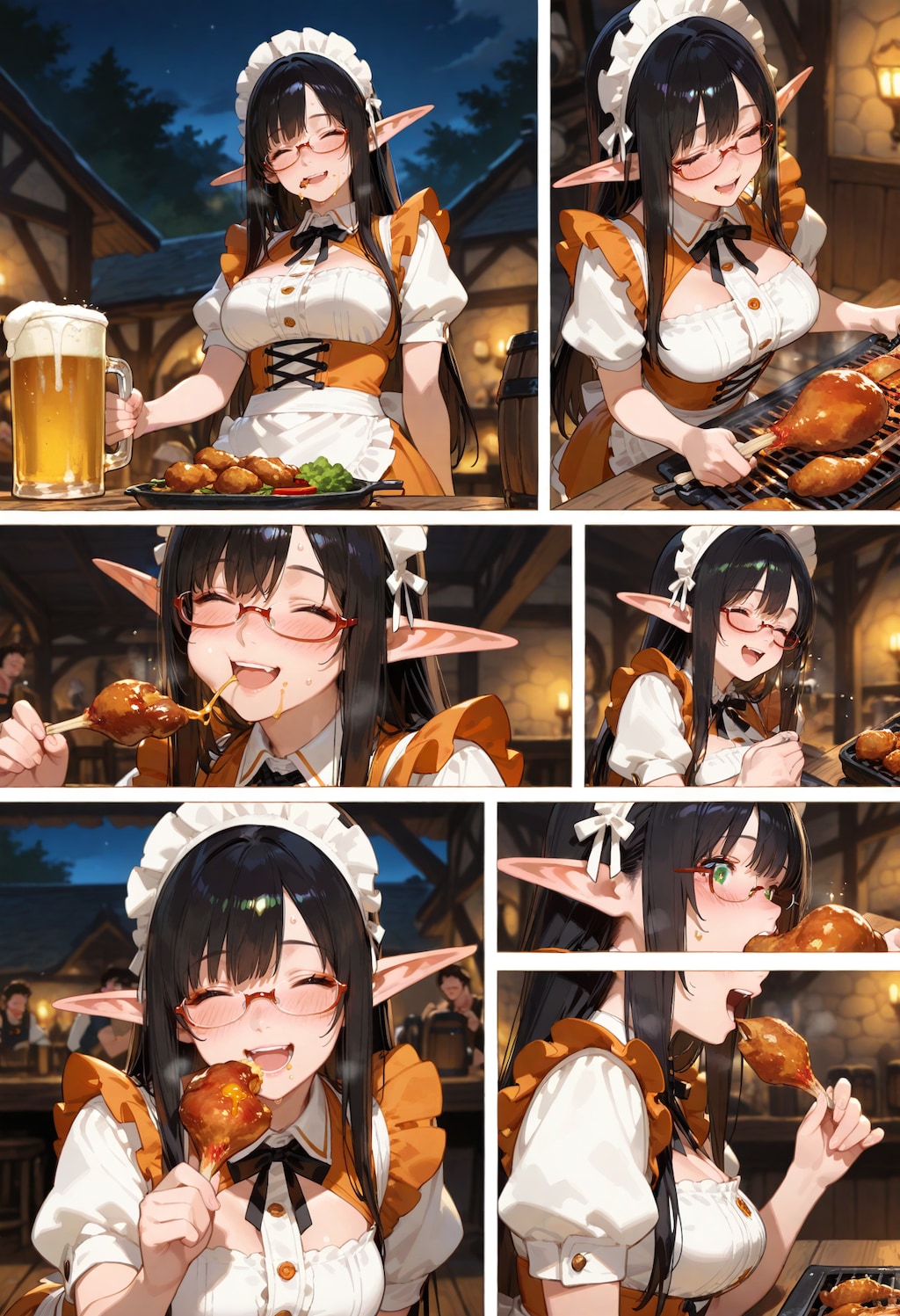 健啖給仕エルフさん。