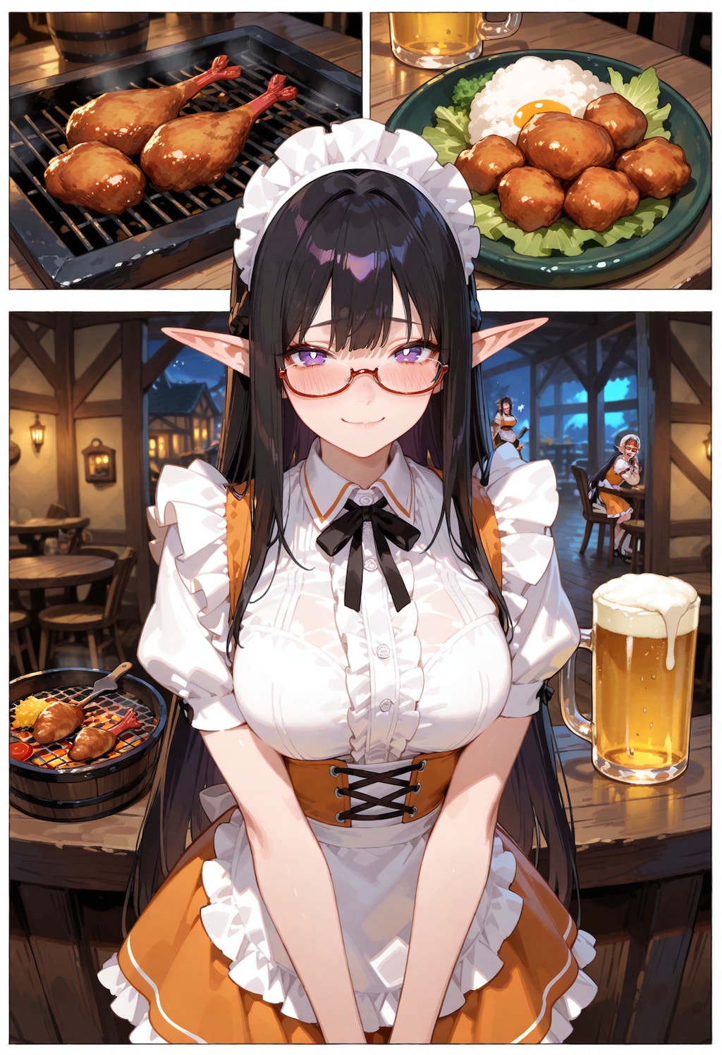 健啖給仕エルフさん。