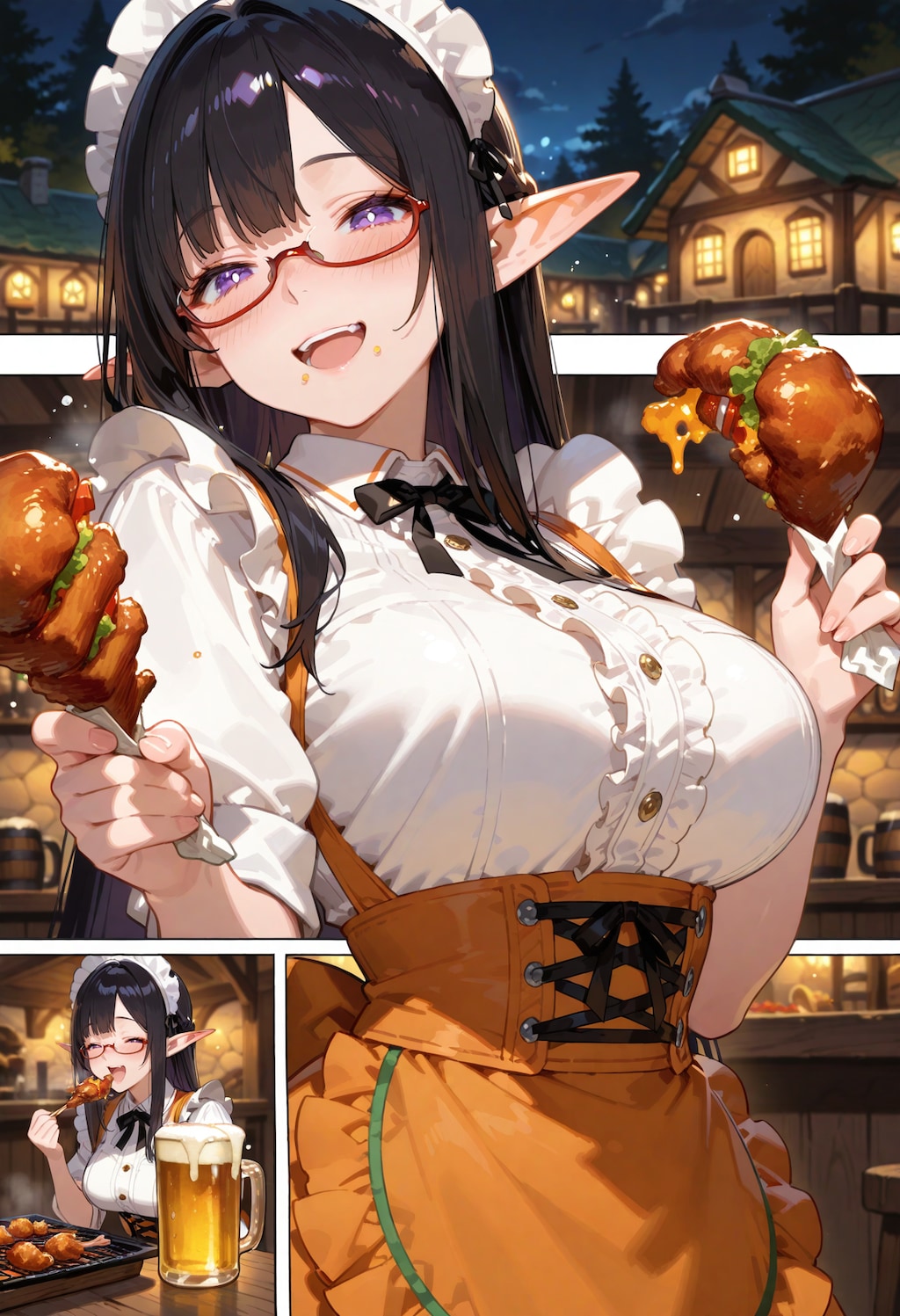 健啖給仕エルフさん。