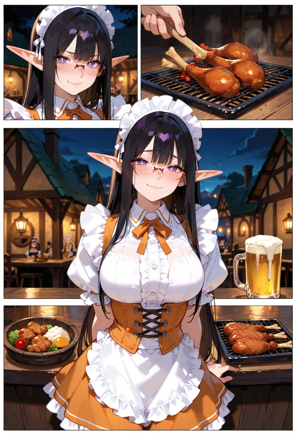 健啖給仕エルフさん。