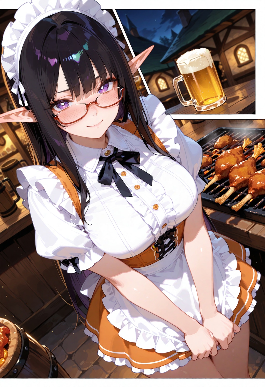 健啖給仕エルフさん。