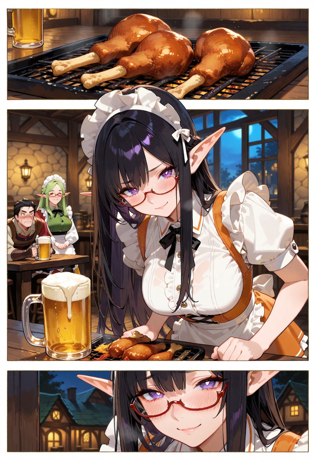 健啖給仕エルフさん。