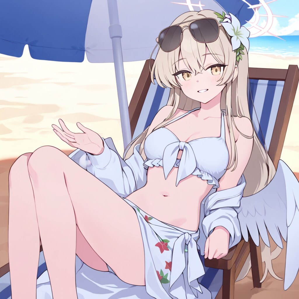 桐藤ナギサ　暑い夏はビーチパラソルの下で