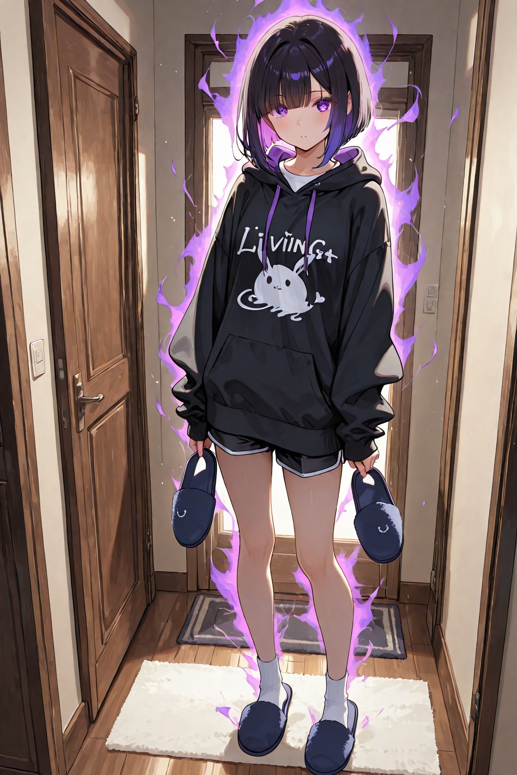 紫色が似合う女の子78 | の人気AIイラスト・グラビア