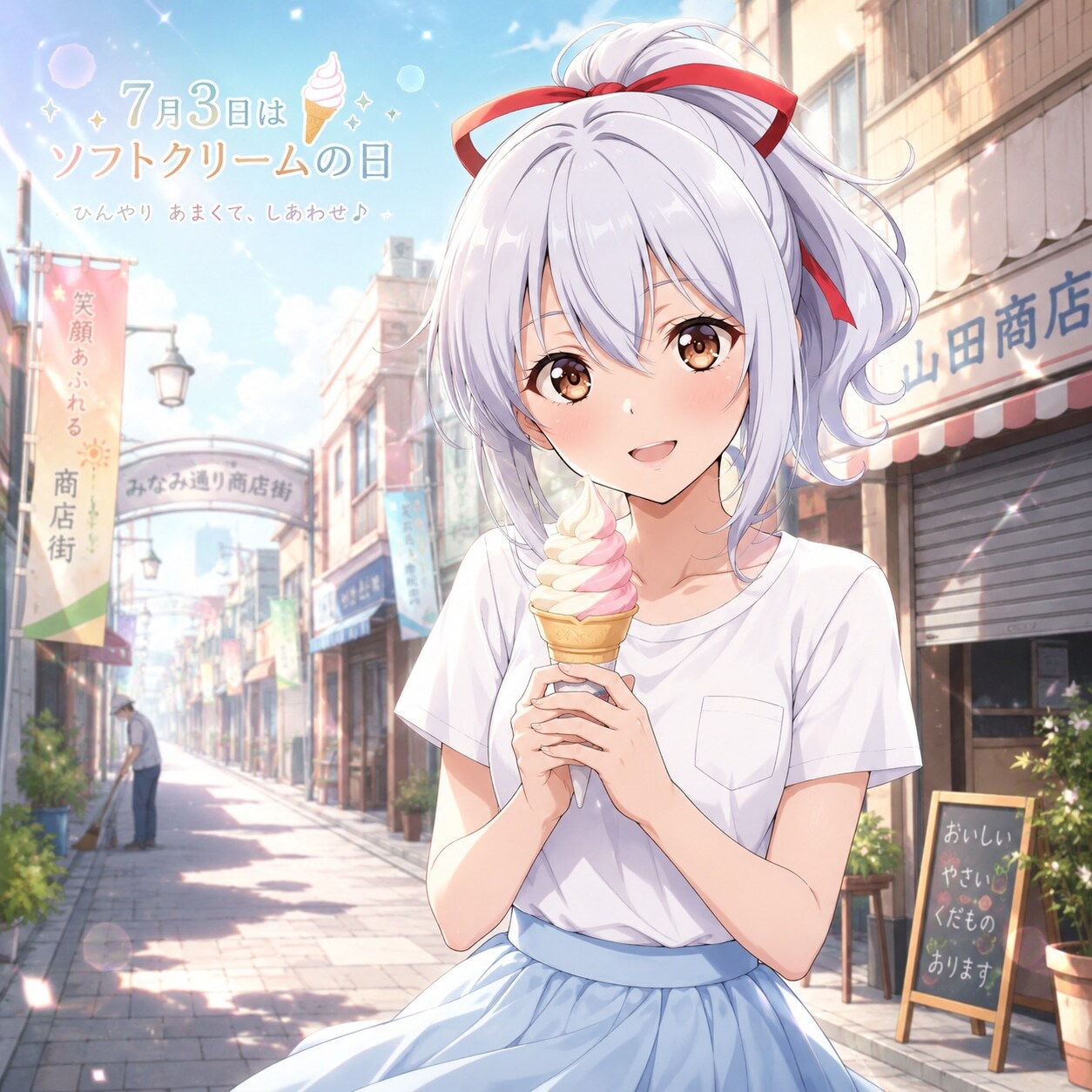 エル「7/3はソフトクリームの日ぃ！」