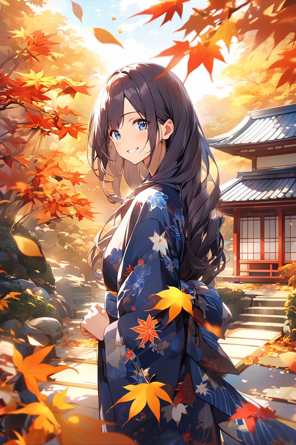 秋の散歩道 | の人気AIイラスト・グラビア