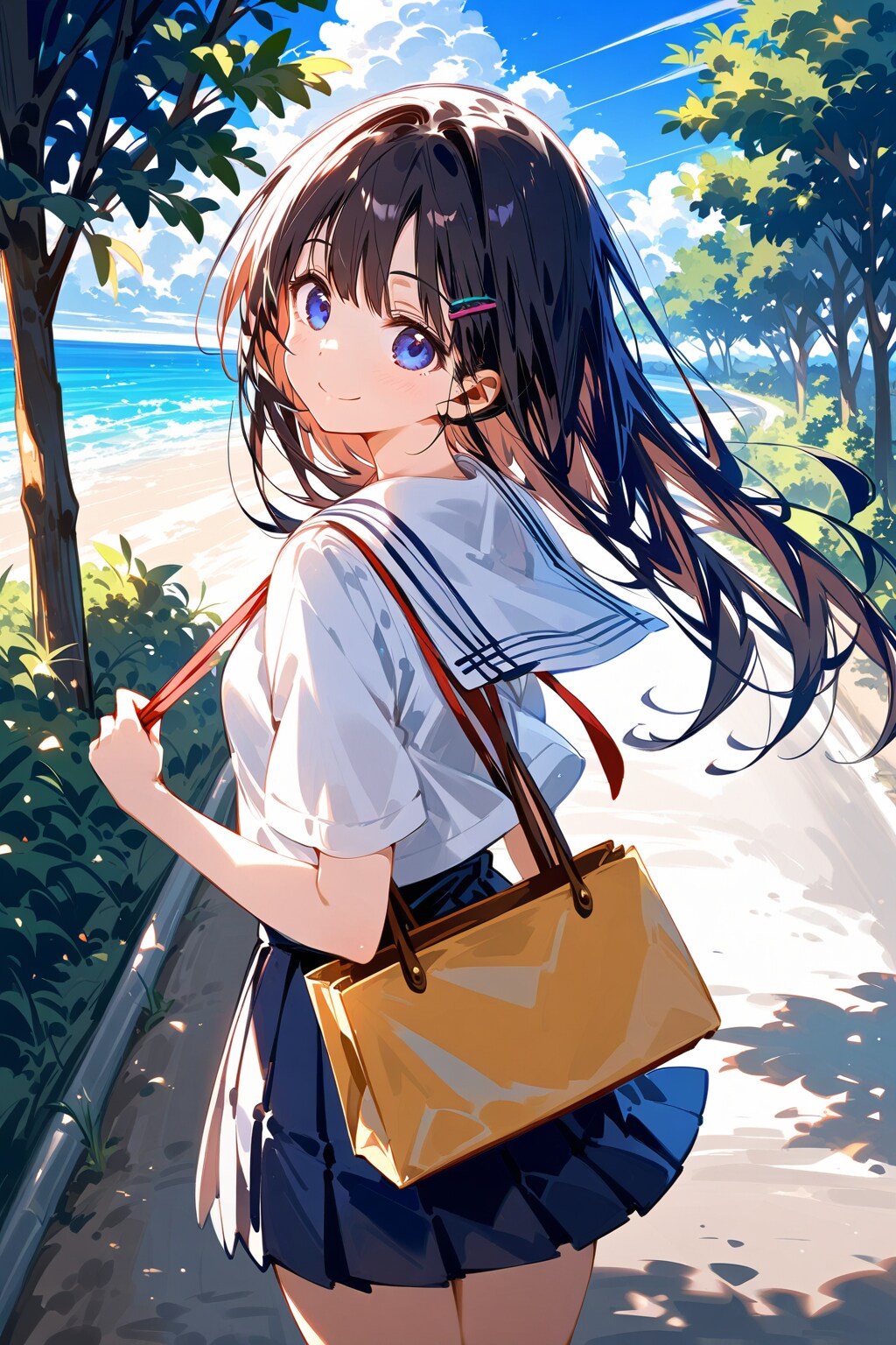 Go down to the beach | の人気AIイラスト・グラビア