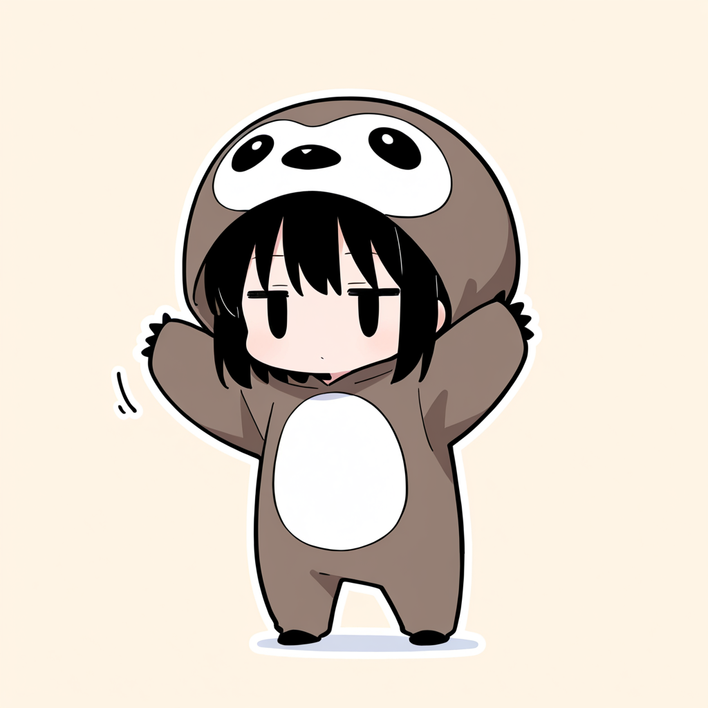 着ぐるみ着せ替え（ナマケモノ）