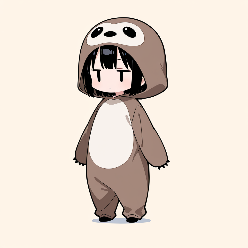 着ぐるみ着せ替え（ナマケモノ）