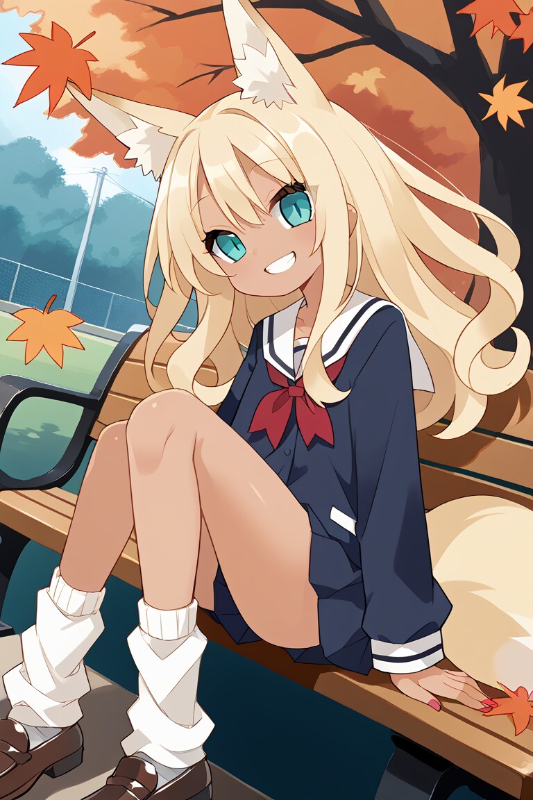 ギャル狐×カラコン×紅葉 | の人気AIイラスト・グラビア