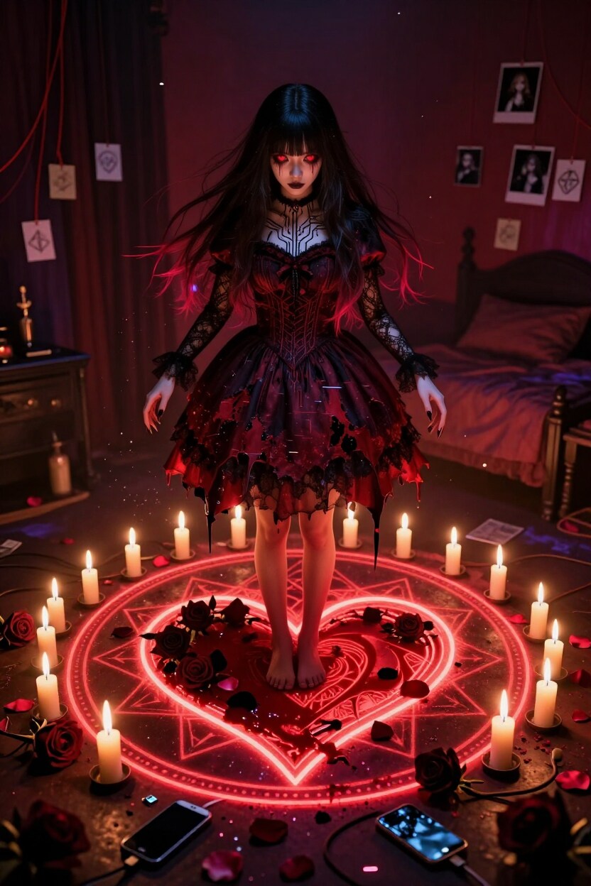 blood-red summoning circle