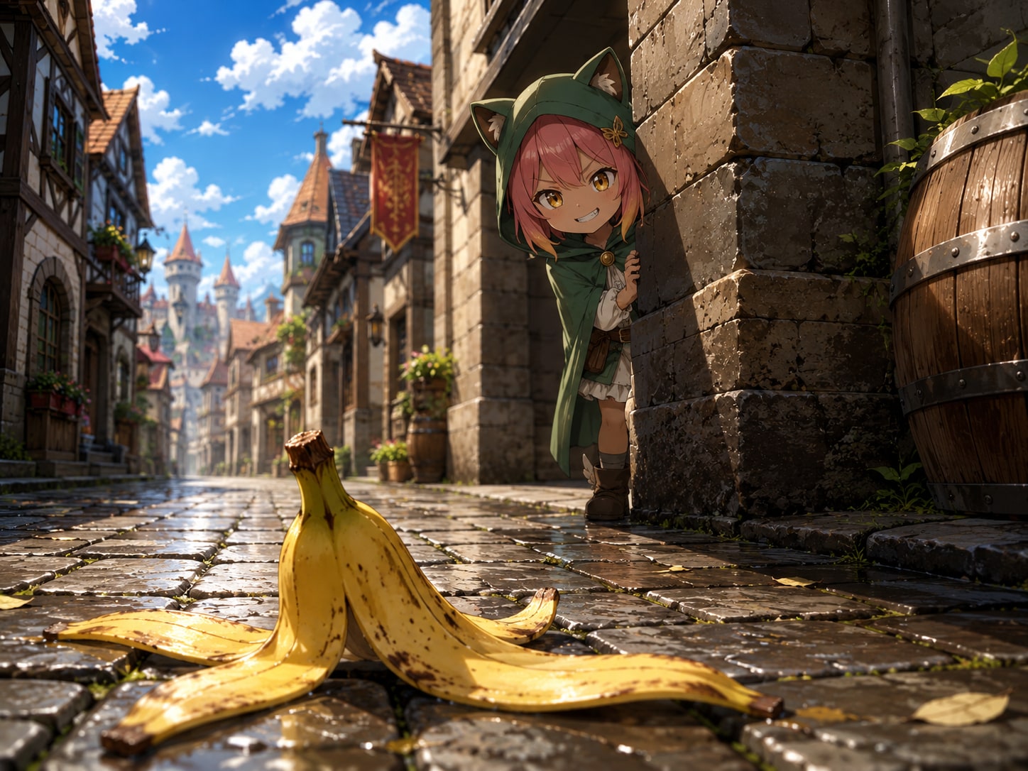 町中にイタズラ娘の影あり