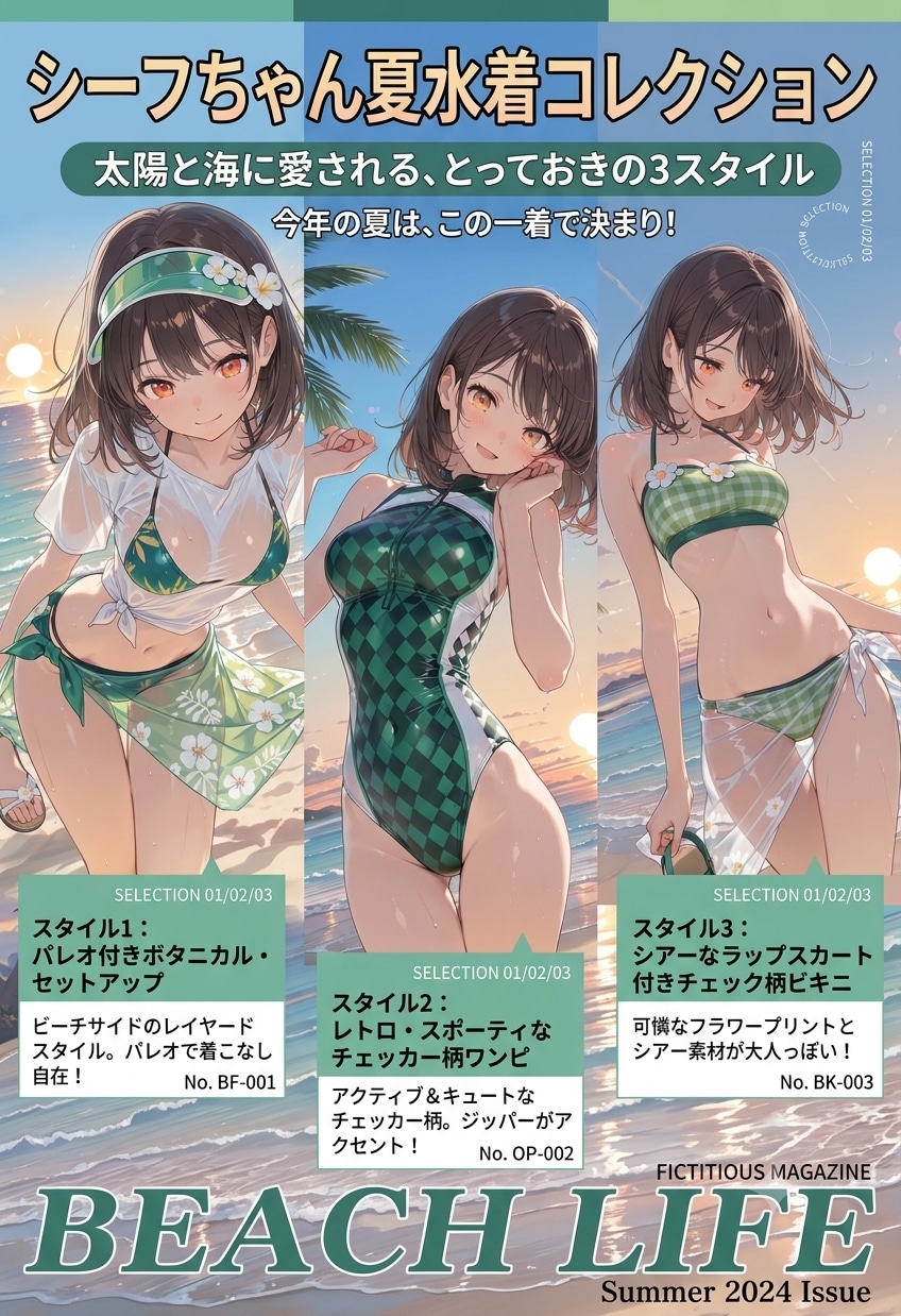 シーフちゃん夏水着コレクション