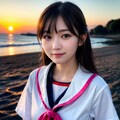こうして夕暮れ時の海辺で灯台を見てると思い出すよね 11枚目
