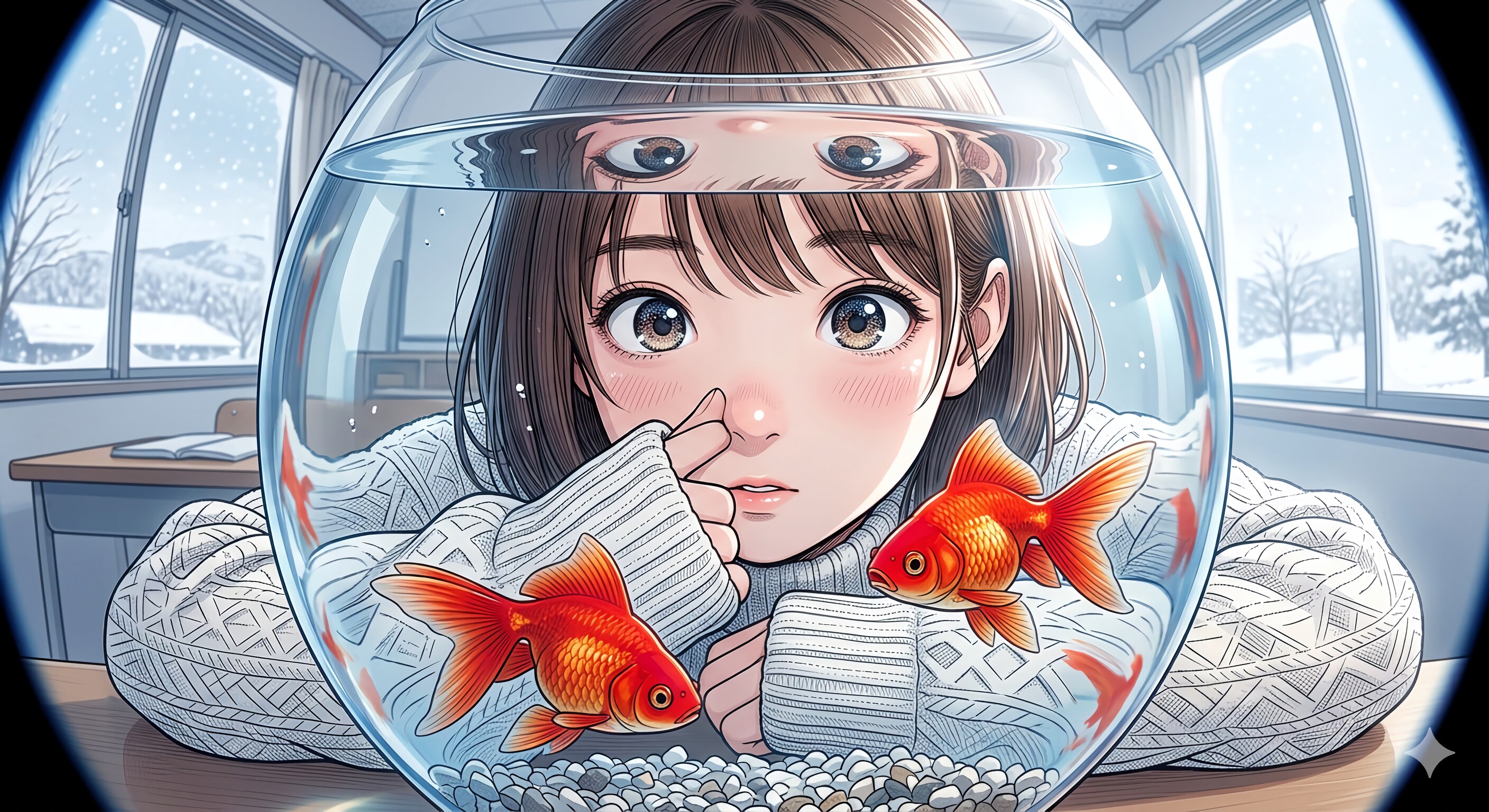 赫（あか）が融ける境界の箱庭 | の人気AIイラスト・グラビア