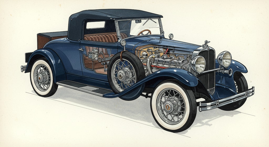 クラシックカー断面