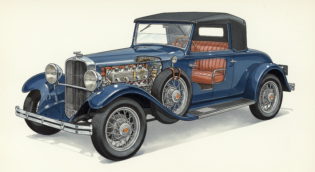 クラシックカー断面