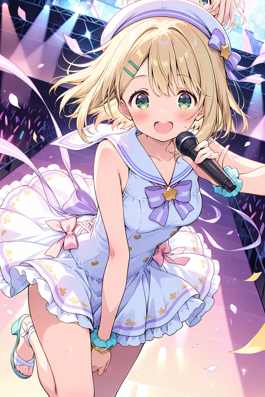 紫セーラードレスさん
