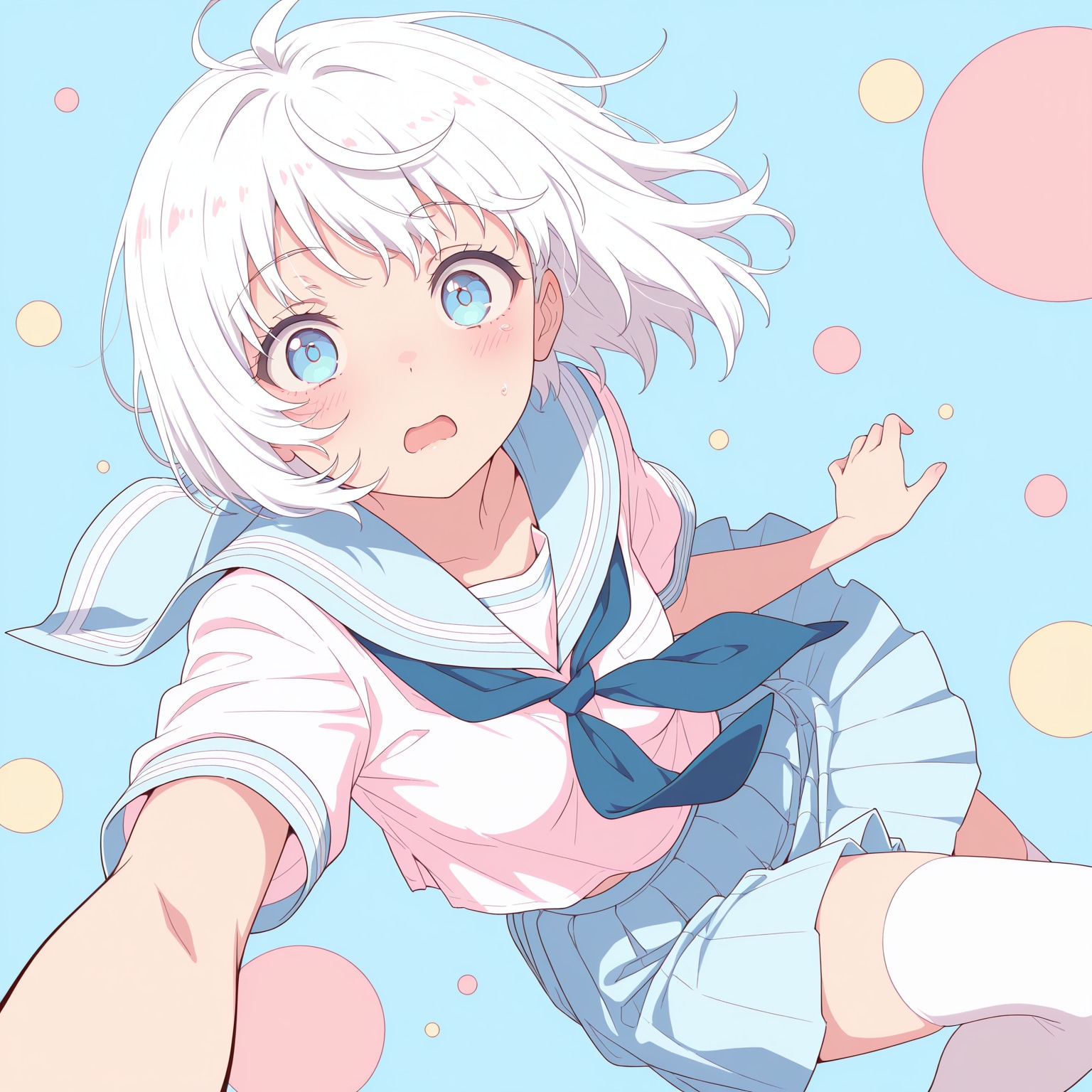 白髪女の子 | の人気AIイラスト・グラビア