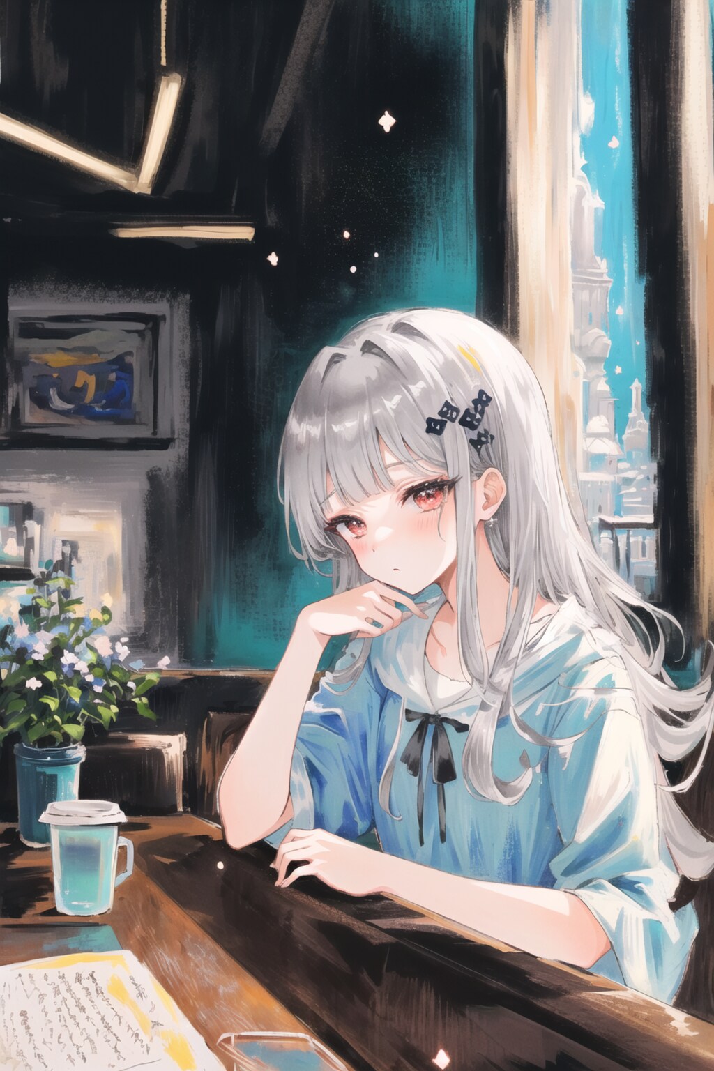 カフェ少女(SukiyakiMixV1)