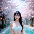 チューブトップ水着さん 8枚目
