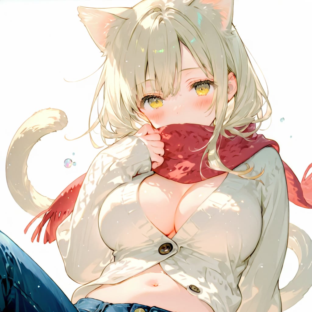 ふわふわの猫娘
