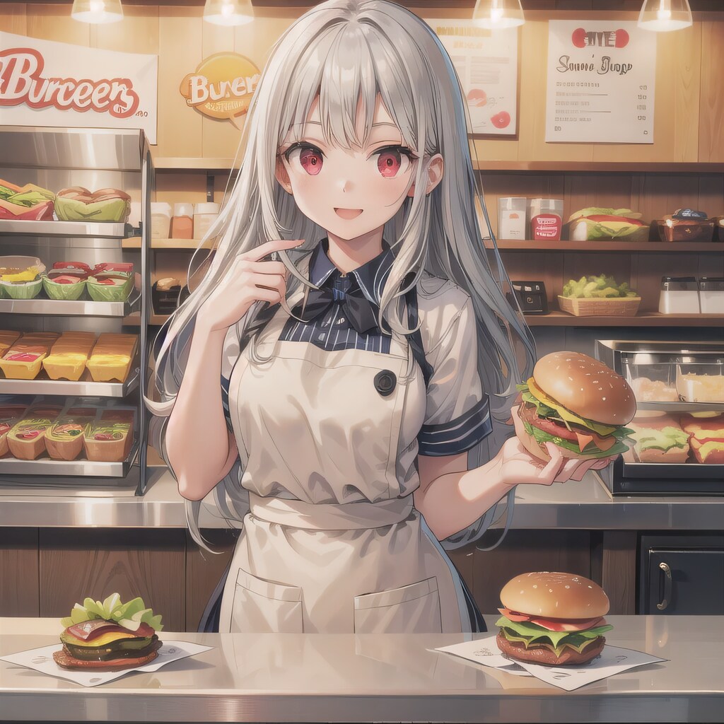 銀髪ロングでクルーの少女５