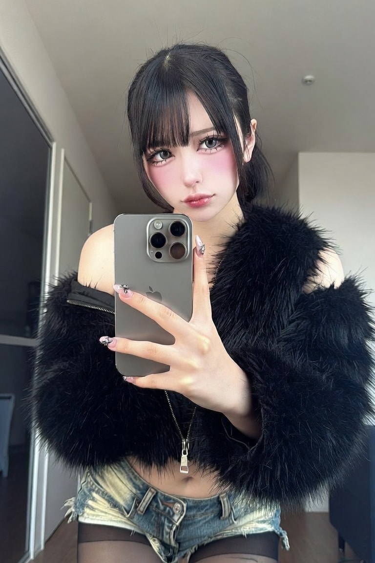 黒ジャケットギャル