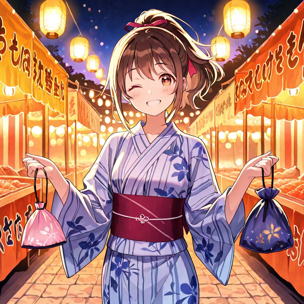 あなたが落としたのは青い巾着？それとも...