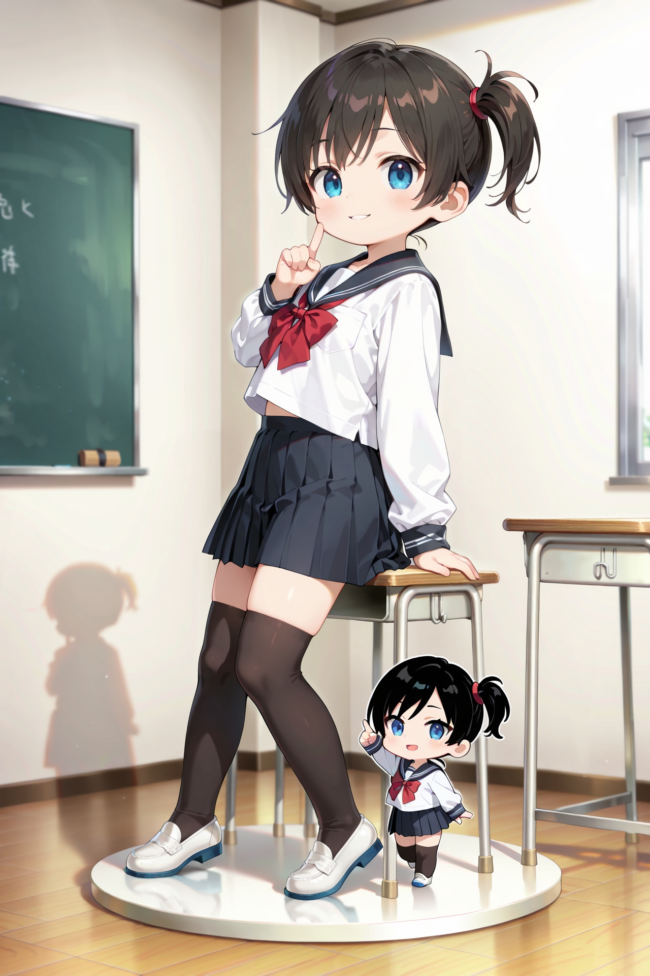 制服ちびキャラデイズ Z126 | の人気AIイラスト・グラビア