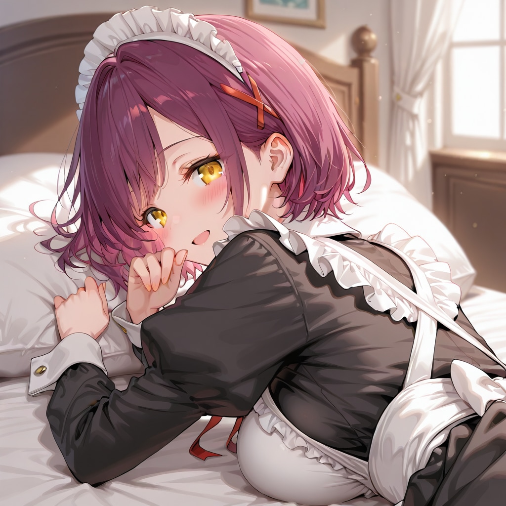 おはようございます（挨拶メイドの芽衣ちゃん）