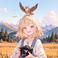 バードウォッチングの少女 4枚目