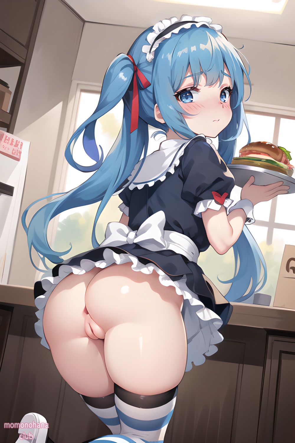 バーガー店の看板娘