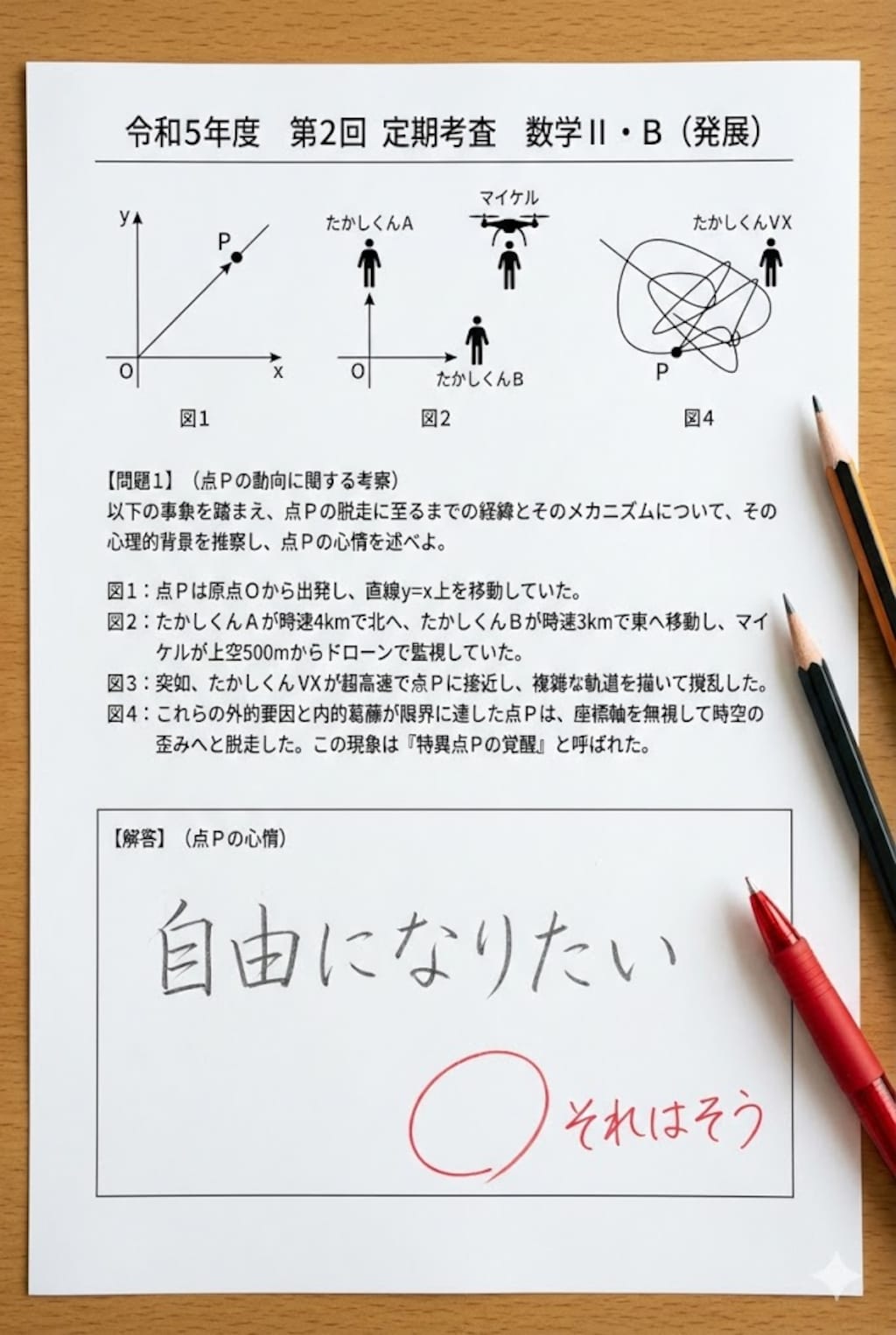 点Pの脱走についての問題