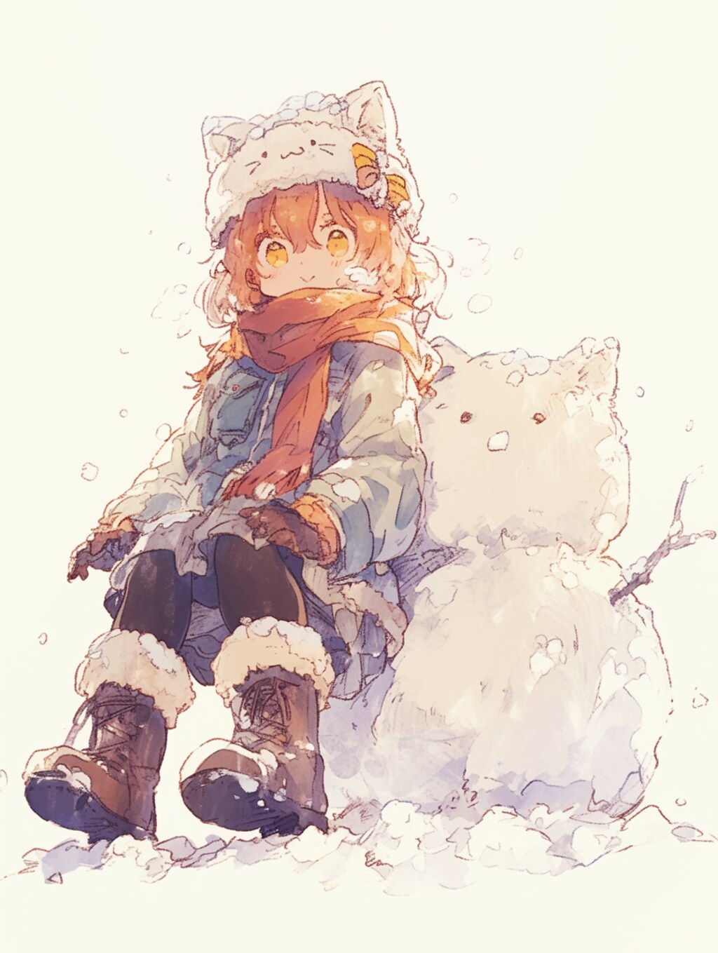 雪だるま。