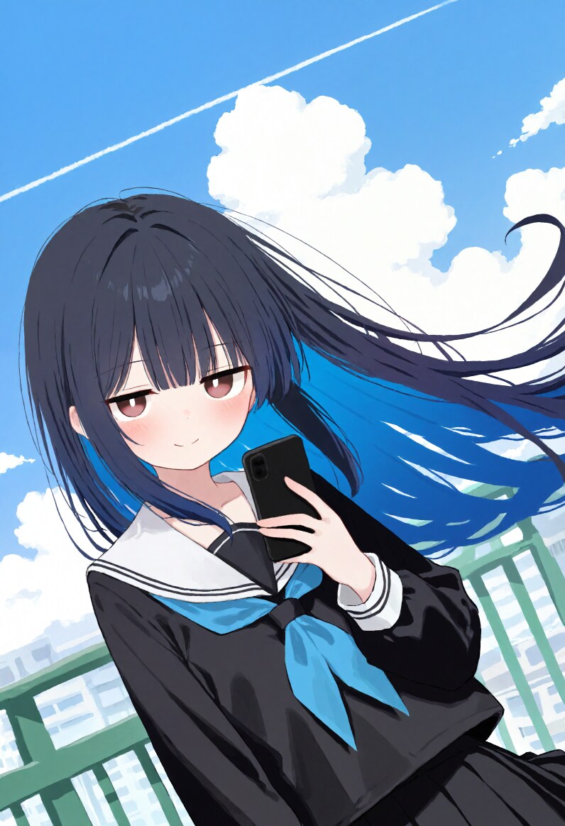 インナーカラー彼女