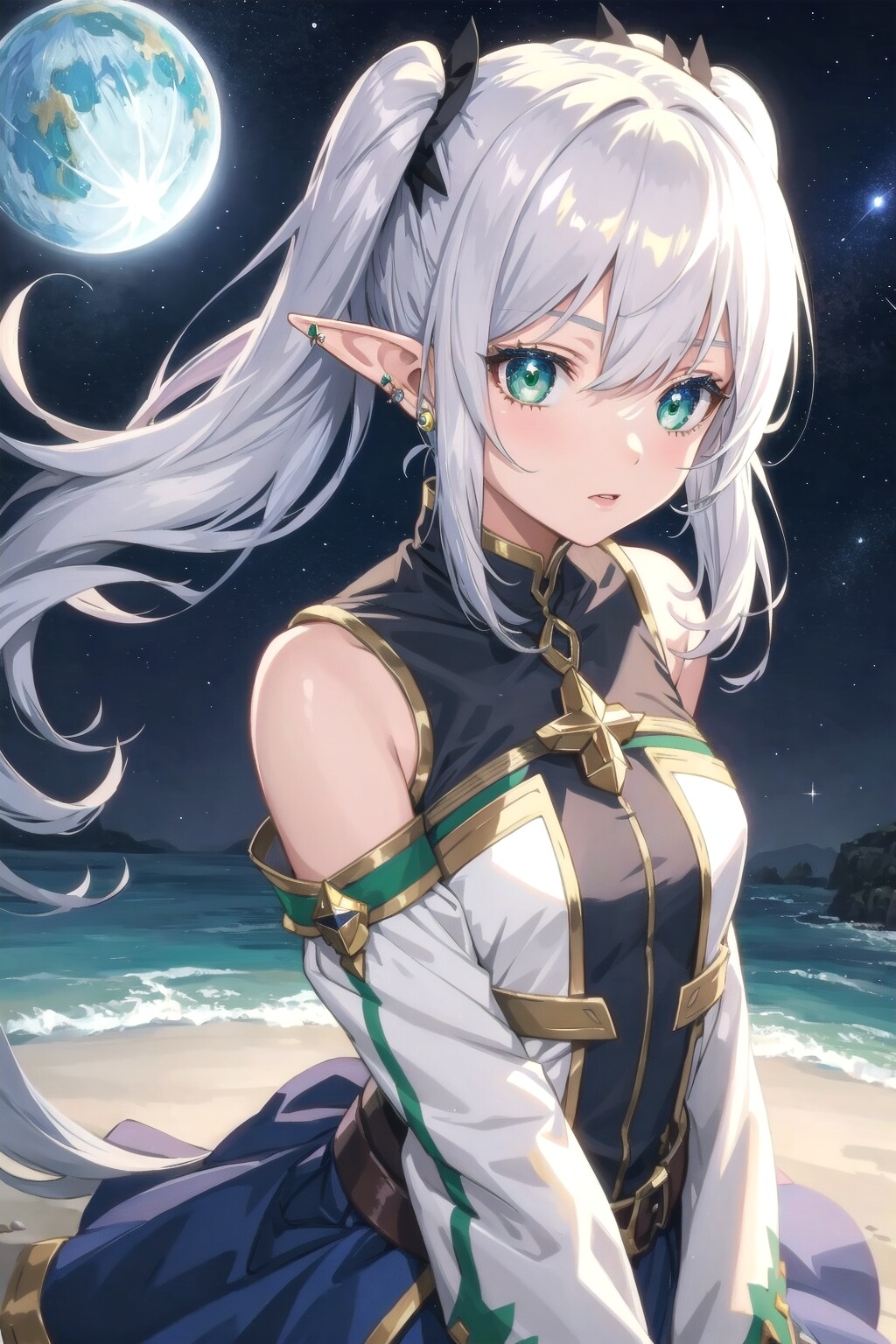 Under the moonlight sky