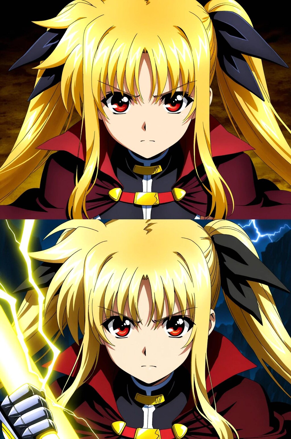 フェイト➡　ピカッ