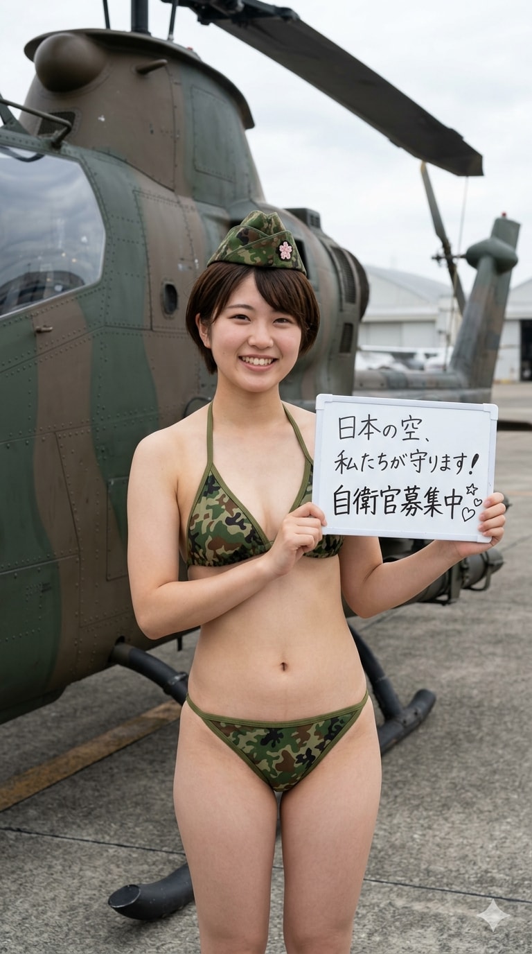 １９日の女性陸上自衛官 Gemini
