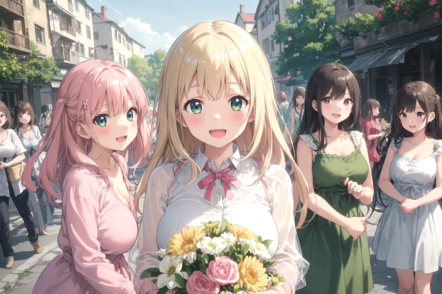 お花をどうぞ