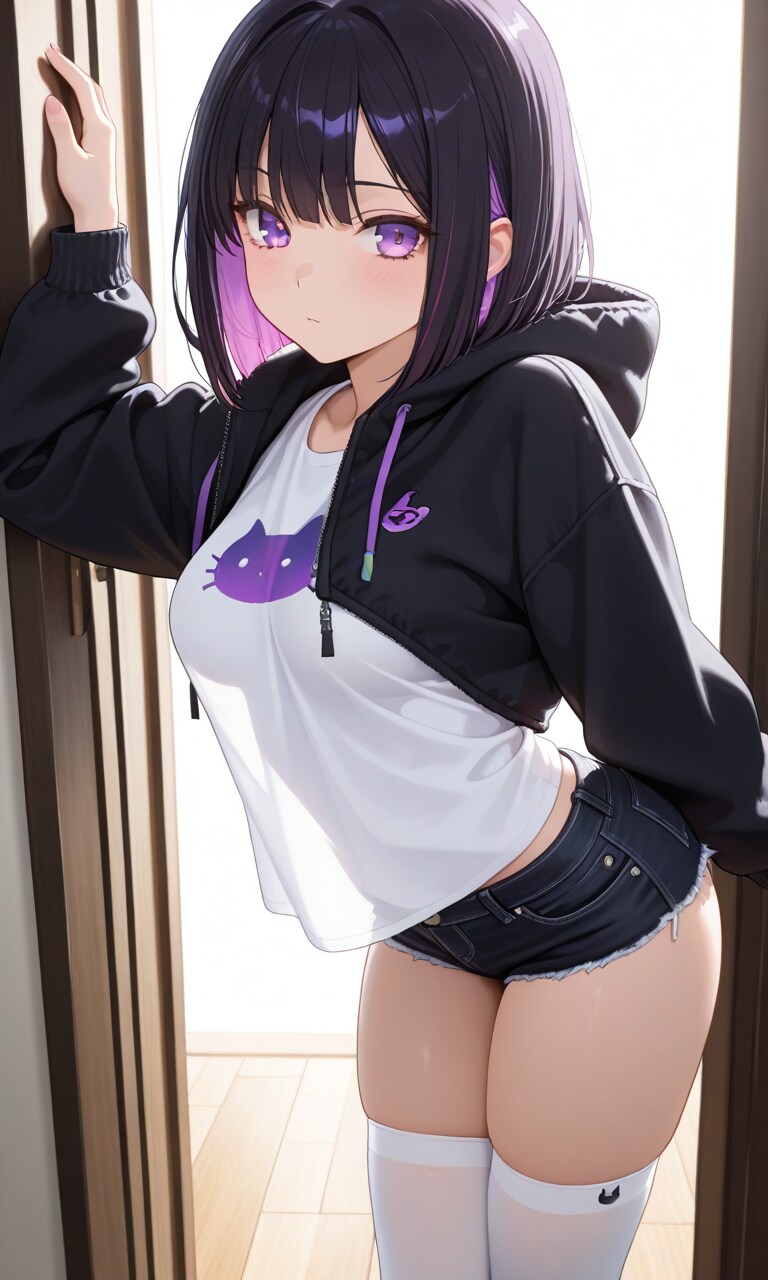紫色が似合う女の子113