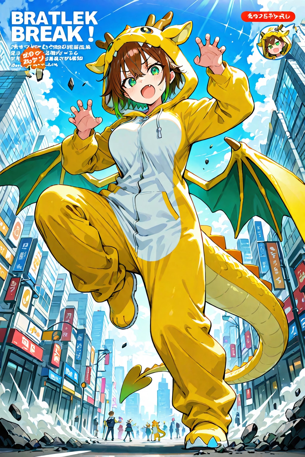 ドラゴン着ぐるみマスコットの桝琴音ちゃん