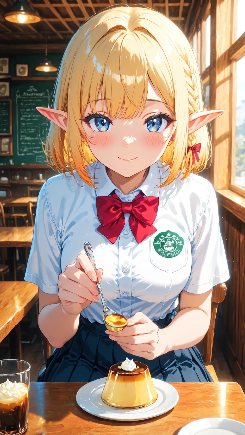 🧝‍♀️🍮 プリンの日「こういう昔ながらのプリン、好きなんです♪」