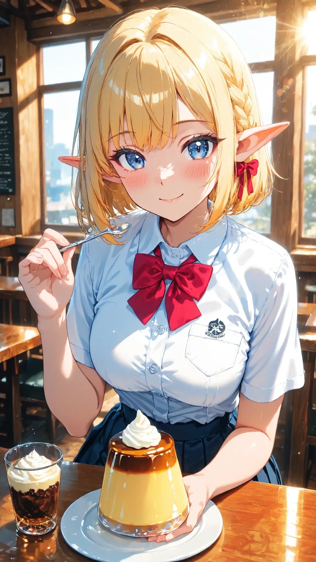 🧝‍♀️🍮 プリンの日「こういう昔ながらのプリン、好きなんです♪」