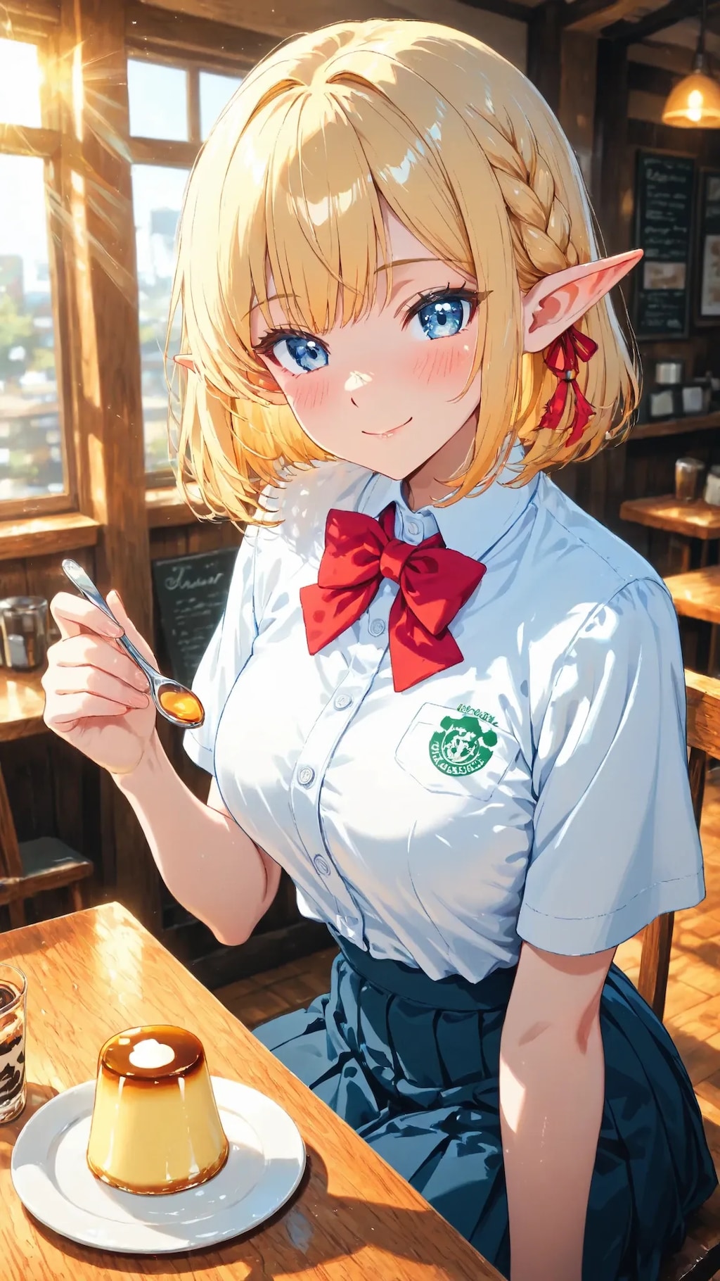 🧝‍♀️🍮 プリンの日「こういう昔ながらのプリン、好きなんです♪」