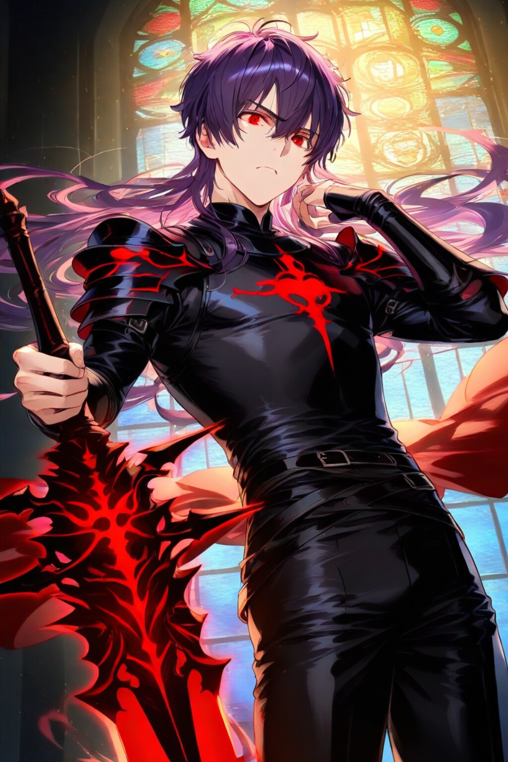 【イケメン】黒き聖騎士と紅の聖剣