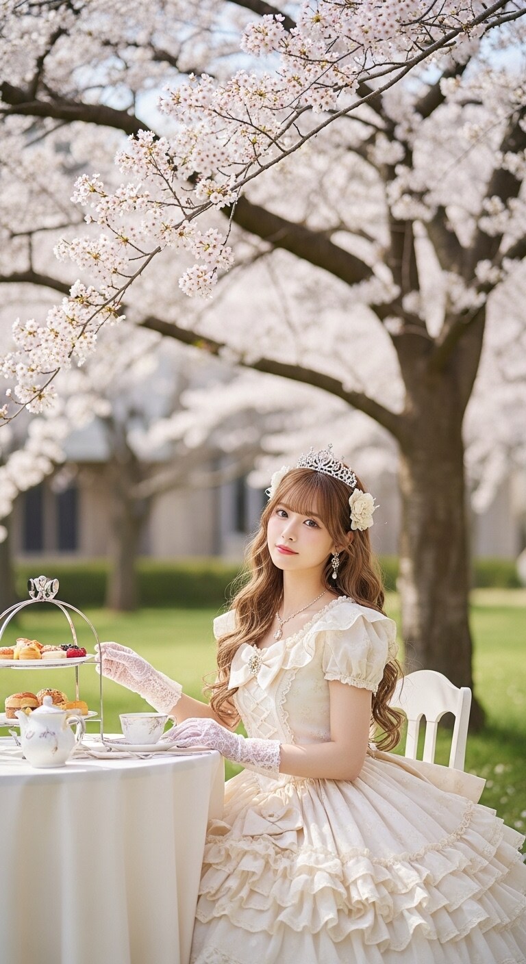 プリンセスに憧れて008《優雅なお花見》