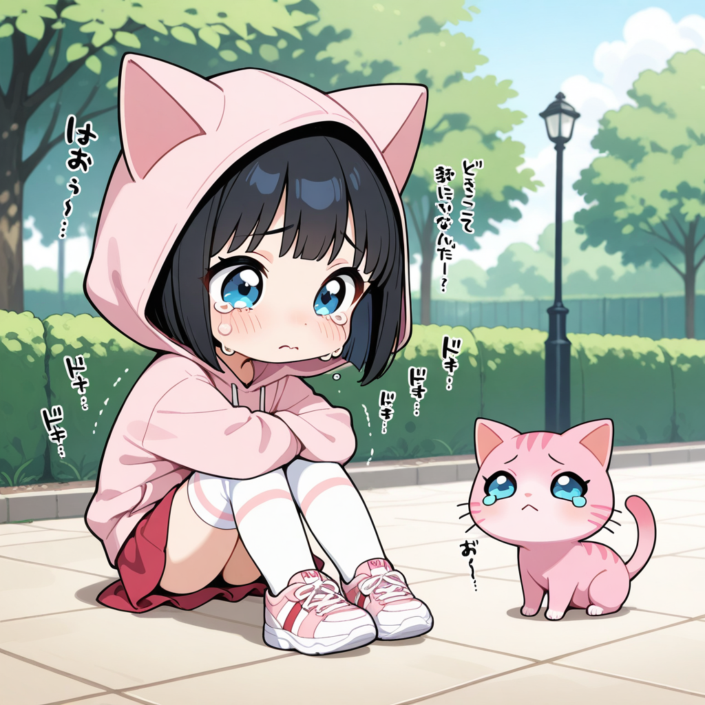 ネコミミパーカーを着たちーちゃん