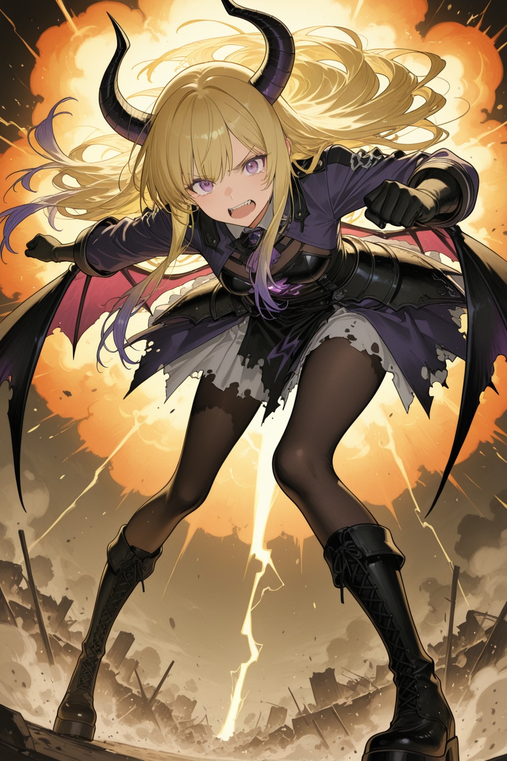 悪魔×ミリタリー | の人気AIイラスト・グラビア